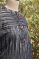 Image for Black South Cotton Kurta Side Closeup 1