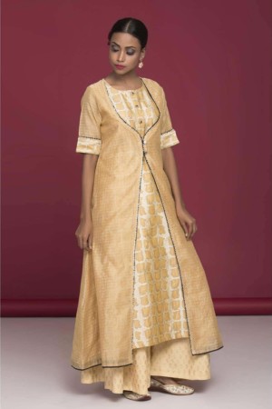 Image for Banarsi Beige Kurta Side 2