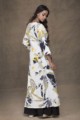Image for Black Digital Print Dress Back 2