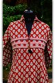 Image for Wa239a Maroon Cotton Kurta With Pants Close 2