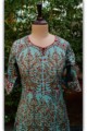 Image for Sr 08 Mughal Print Turquoise Maroon Closeup