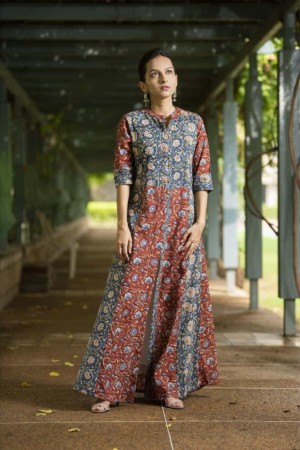 Image for Sr 24 Kalamkari Dress With Inner