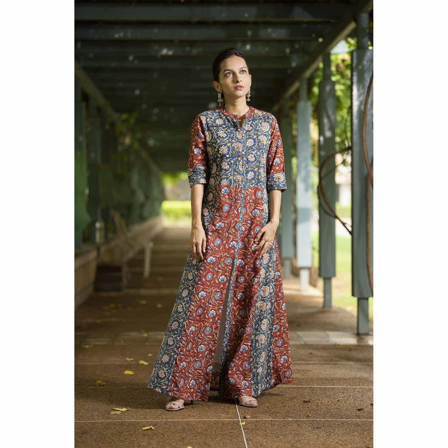 Image for Sr 24 Kalamkari Dress With Inner