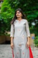Image for Ws 300 Grey Orang Kurta Close