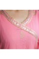Image for Ws311 Pittan Gotta Work Pink Kurta Closeup
