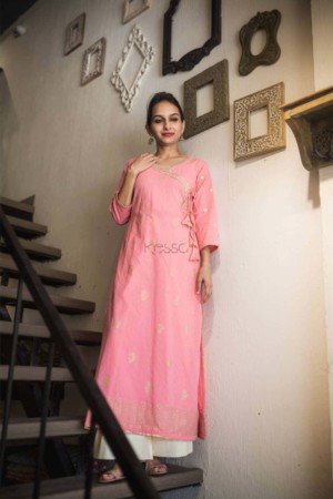 Image for Ws311 Pittan Gotta Work Pink Kurta Feature
