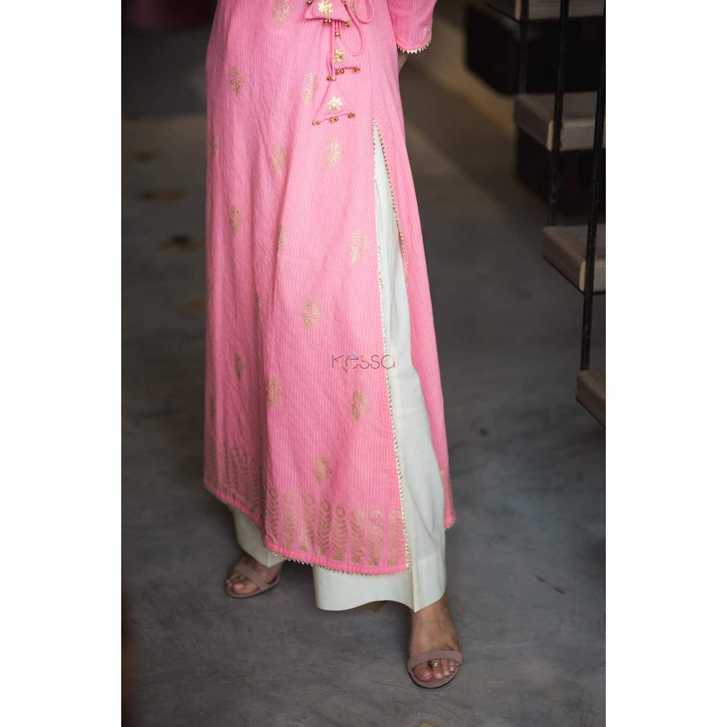 Image for Ws311 Pittan Gotta Work Pink Kurta Lower Cut