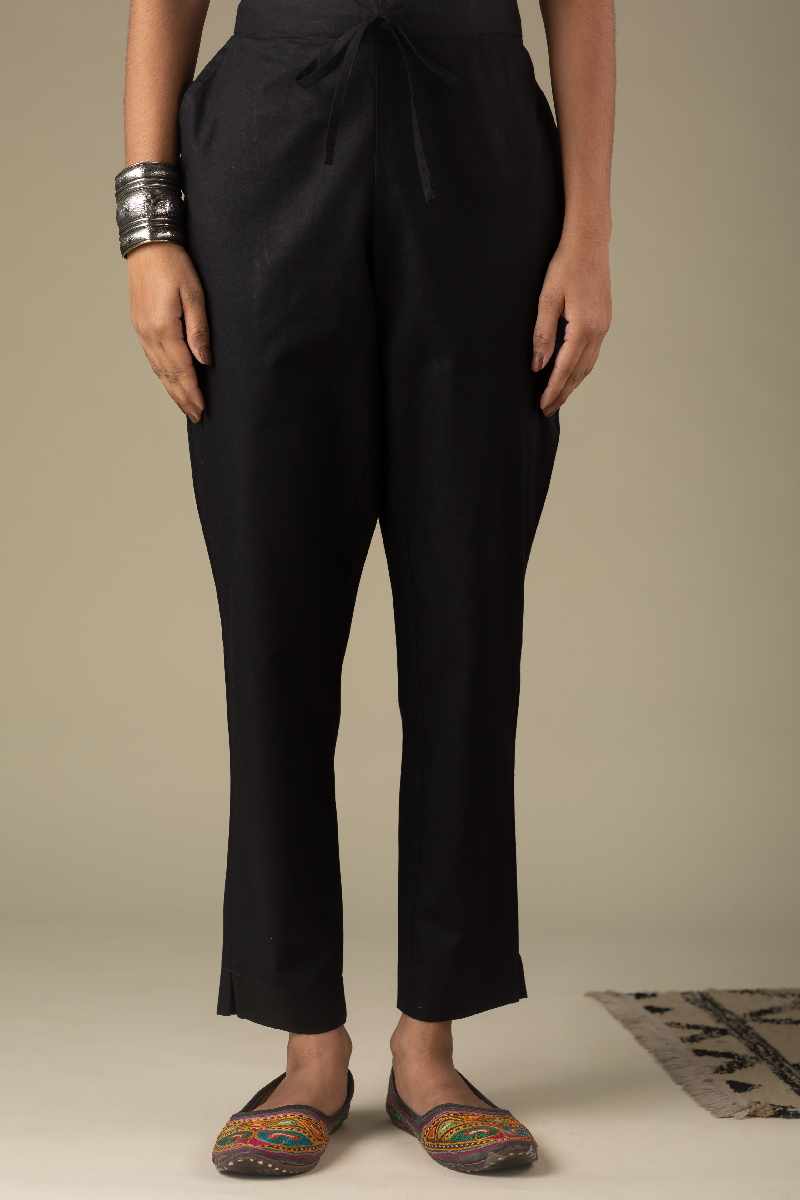 Image for Kusvaa Wsp01 Cotton Pants With Pocket Black Featured Newest