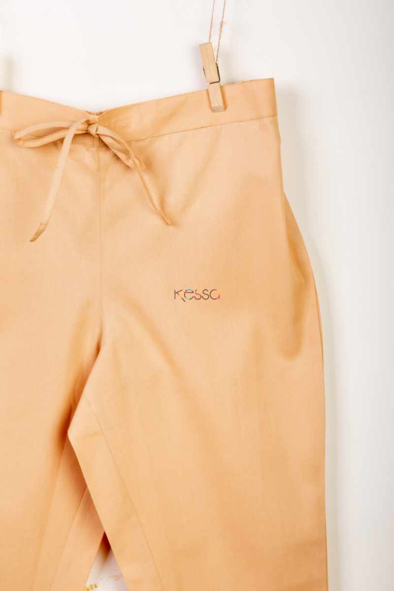 Image for Kusvaa Wsp01 Cotton Pants With Pocket Camel Closeup