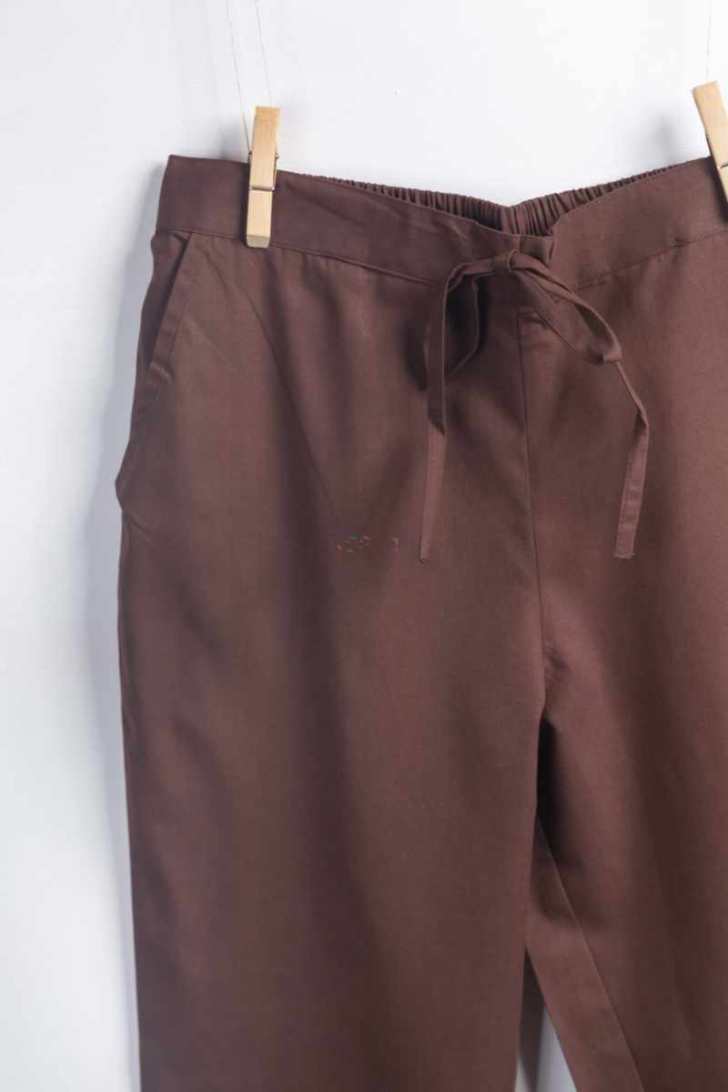 Image for Kusvaa Wsp01 Cotton Pants With Pocket D Brown Featured New