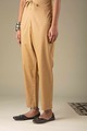 Image for Kusvaa Wsp01 Cotton Pants With Pocket Darkbeige Front Newest