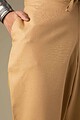 Image for Kusvaa Wsp01 Cotton Pants With Pocket Darkbeige Side Newest