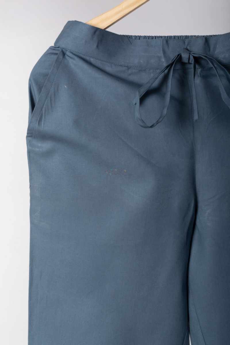 Image for Kusvaa Wsp01 Cotton Pants With Pocket Grey Front Latest