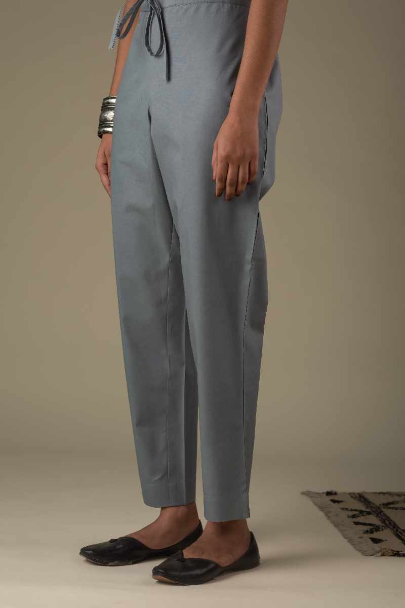 Image for Kusvaa Wsp01 Cotton Pants With Pocket Lightgrey Front Newset