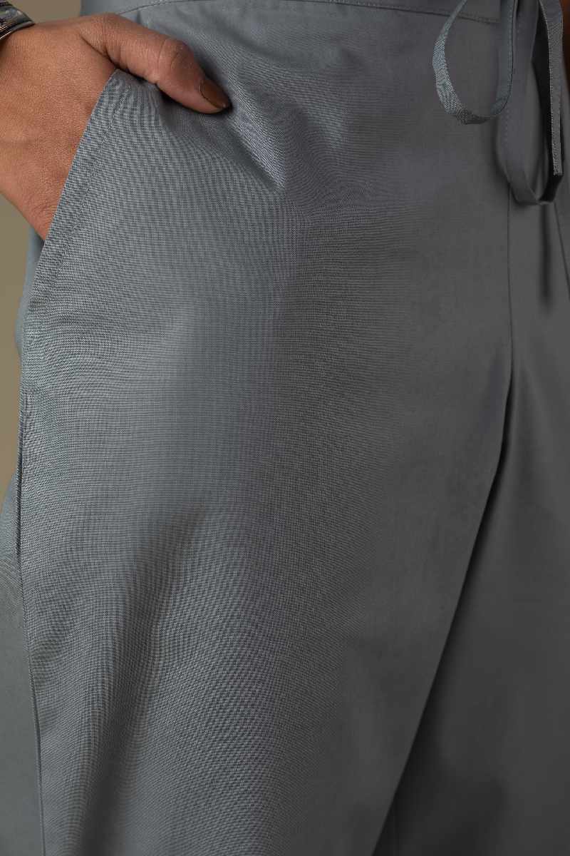 Image for Kusvaa Wsp01 Cotton Pants With Pocket Lightgrey Side Newest