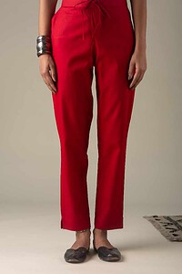 Image for Kusvaa Wsp01 Cotton Pants With Pocket Maroon Featured Newest
