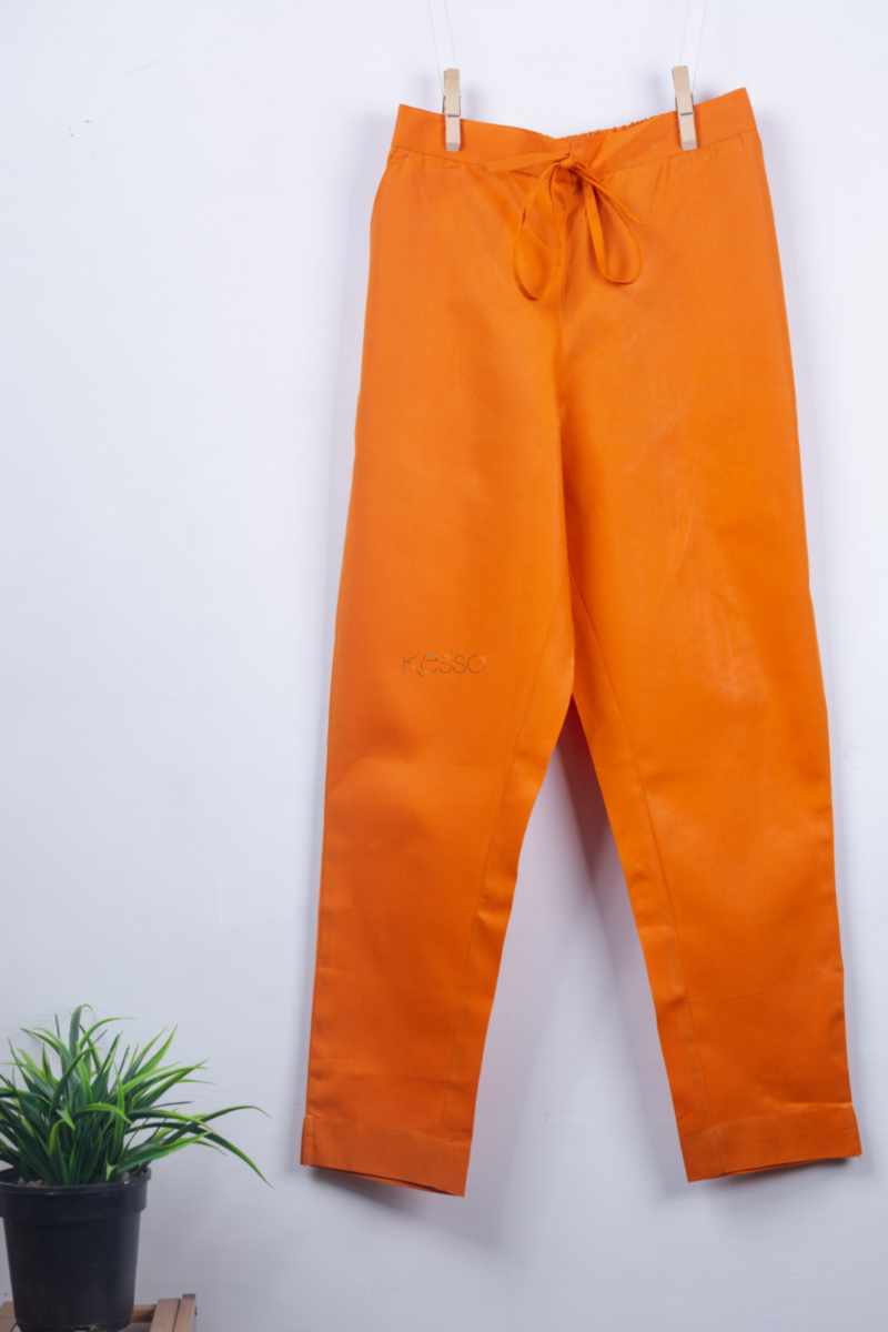 Image for Kusvaa Wsp01 Cotton Pants With Pocket Mustard Side New