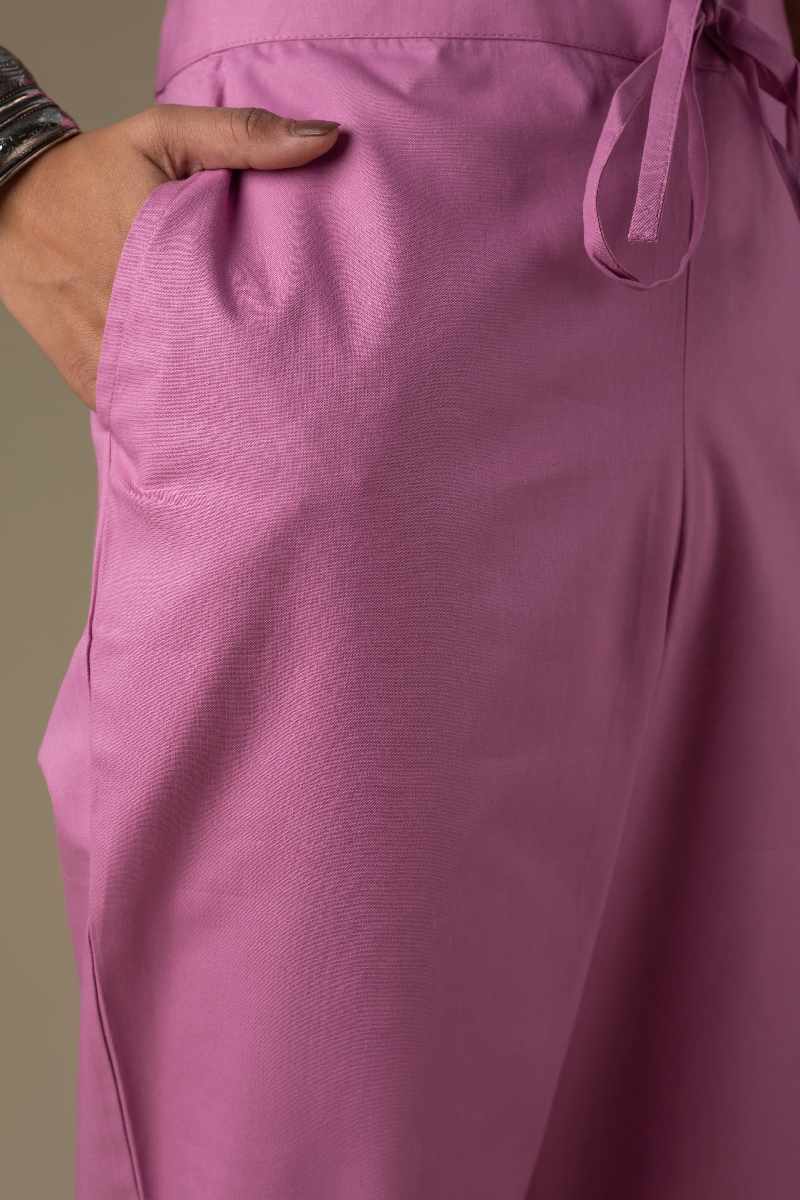 Image for Kusvaa Wsp01 Cotton Pants With Pocket Onionpink Side Newest