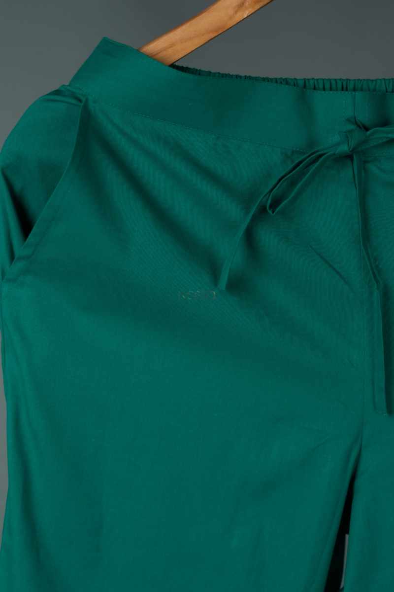 Image for Kusvaa Wsp01 Cotton Pants With Pocket Rama Green Front New