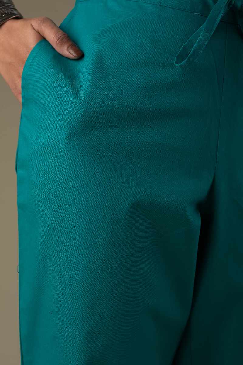 Image for Kusvaa Wsp01 Cotton Pants With Pocket Ramagreen Front Newest