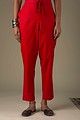 Image for Kusvaa Wsp01 Cotton Pants With Pocket Red Featured Newest