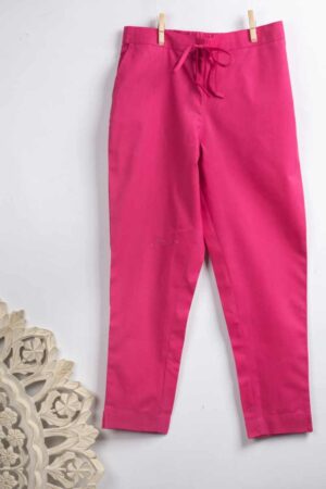 Image for Kusvaa Wsp01 Cotton Pants With Pocket Rose Pink Front New