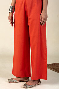 Image for Kusvaa Wsp02 Cotton Palazzo With Pocket Brickred Featured