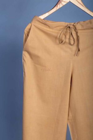 Image for Kusvaa Wsp02 Cotton Palazzo With Pocket Camel Featured