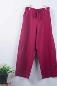 Image for Kusvaa Wsp02 Cotton Palazzo With Pocket Falsa Closeup New