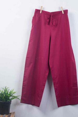 Image for Kusvaa Wsp02 Cotton Palazzo With Pocket Falsa Closeup New