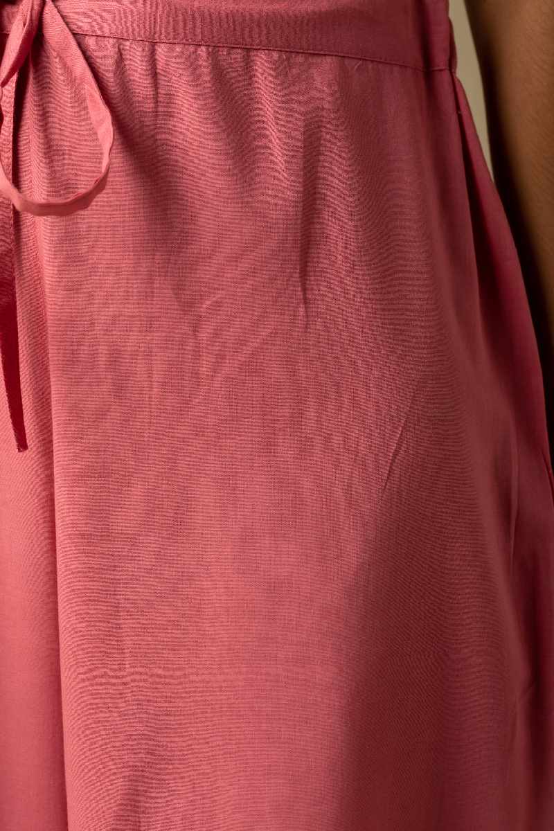 Image for Kusvaa Wsp02 Cotton Palazzo With Pocket Lightpink Side Newset