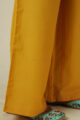 Image for Kusvaa Wsp02 Cotton Palazzo With Pocket Lightyellow Closeup