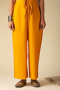 Image for Kusvaa Wsp02 Cotton Palazzo With Pocket Mustard Featured Newest