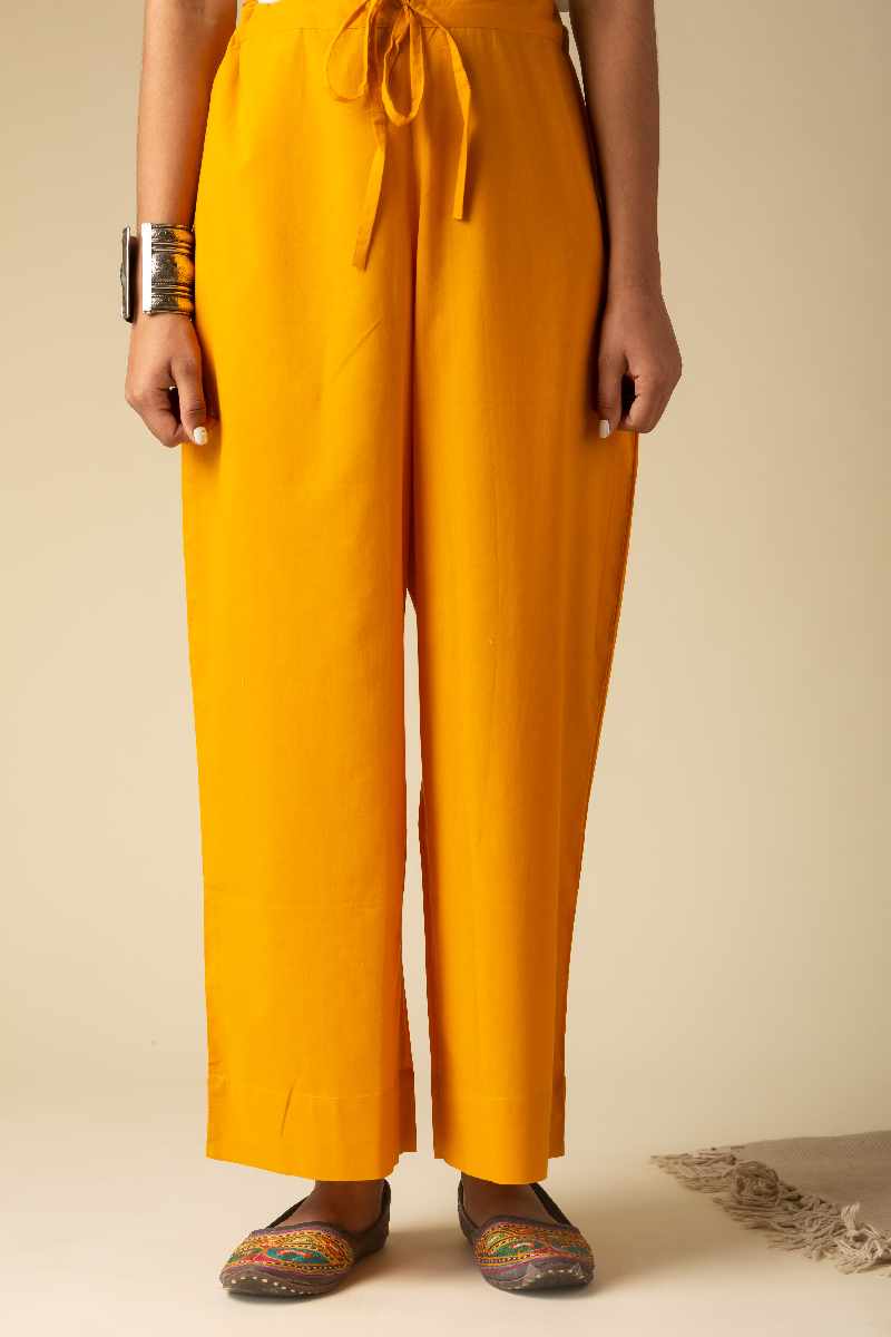 Image for Kusvaa Wsp02 Cotton Palazzo With Pocket Mustard Featured Newest