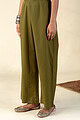 Image for Kusvaa Wsp02 Cotton Palazzo With Pocket Olivegreen Front