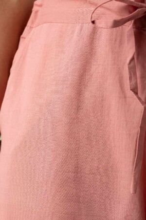 Image for Kusvaa Wsp02 Cotton Palazzo With Pocket Onionpink Closeup Newest