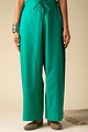 Image for Kusvaa Wsp02 Cotton Palazzo With Pocket Ramagreen Featured Newest