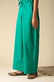 Image for Kusvaa Wsp02 Cotton Palazzo With Pocket Ramagreen Front Newest
