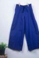 Image for Kusvaa Wsp02 Cotton Palazzo With Pocket Royal Blue Sitting New