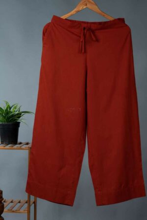 Image for Kusvaa Wsp02 Cotton Palazzo With Pocket Rust Featured
