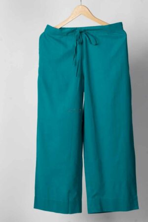 Image for Kusvaa Wsp02 Cotton Palazzo With Pocket Turrquoise Featured