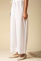 Image for Kusvaa Wsp02 Cotton Palazzo With Pocket White Front Newest