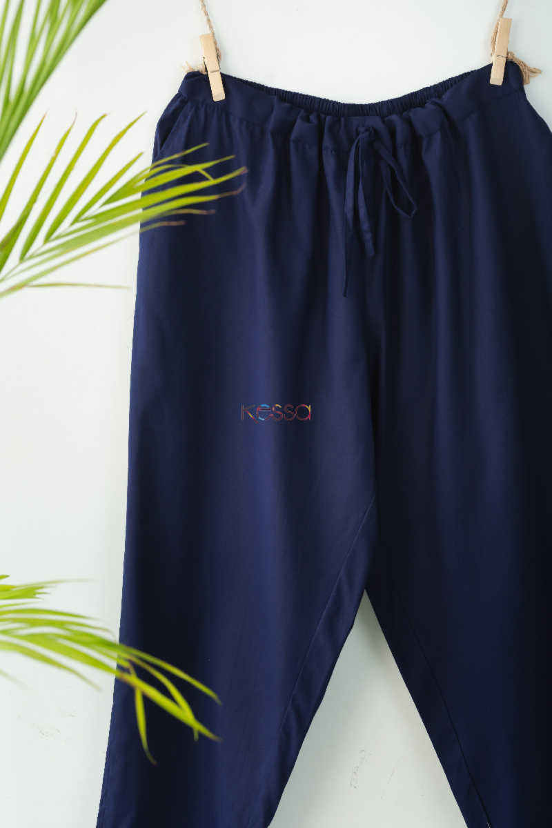 Image for Wsp01 Pants With Pocket Elasticated Waist Blue Look
