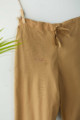Image for Wsp01 Pants With Pocket Elasticated Waist Dark Beige Closeup