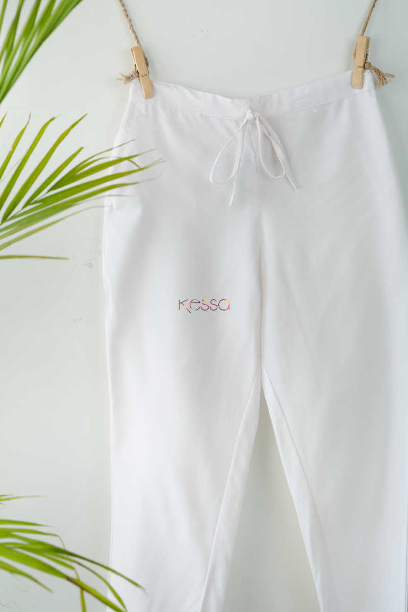 Image for Wsp01 Pants With Pocket Elasticated Waist White Look