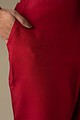 Image for Kusvaa Ws207p Cotton Silk Pants With Pocket Maroon Front Newest