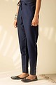 Image for Kusvaa Ws207p Cotton Silk Pants With Pocket Navy Blue Front Newest