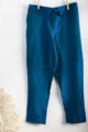 Image for Kusvaa Ws207p Cotton Silk Pants With Pocket Peacock Blue Featured New