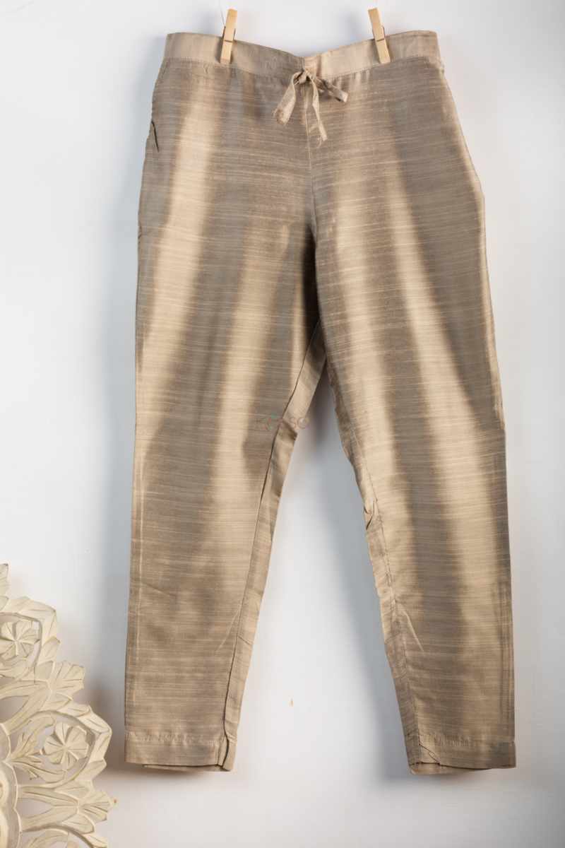 Image for Kusvaa Ws207p Cotton Silk Pants With Pocket Slaty Side New