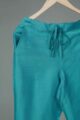 Image for Kusvaa Ws207p Cotton Silk Pants With Pocket Turquoise Front Newest